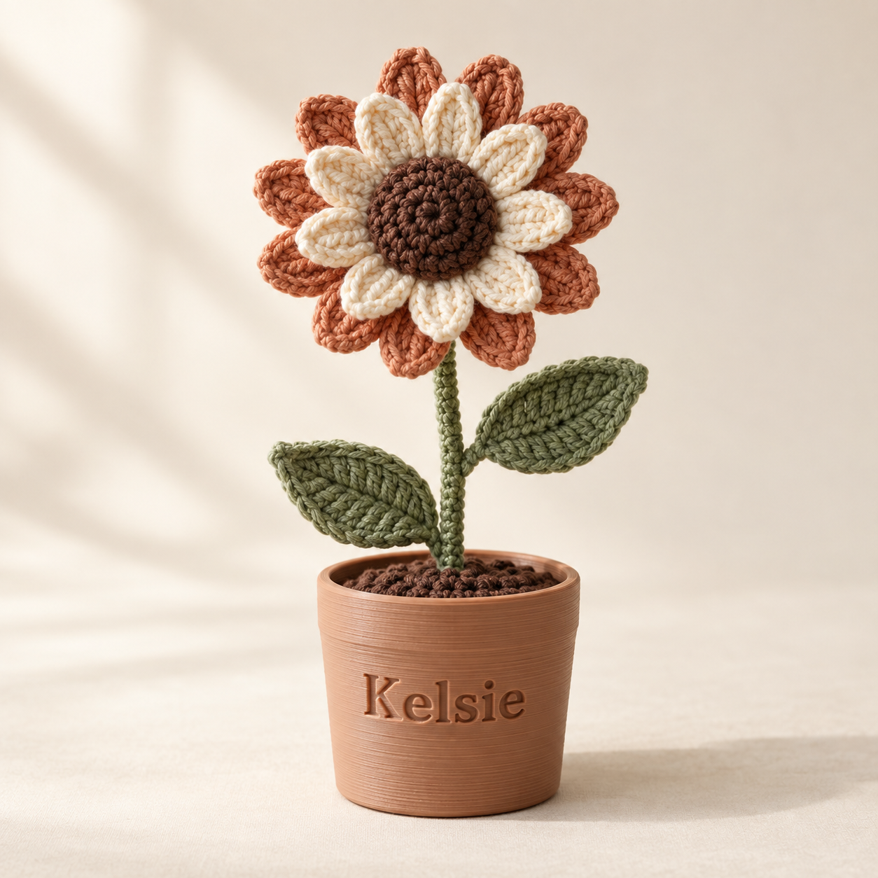 AI-generated product concept of Flower in a Personalized Pot; not a finished sample
