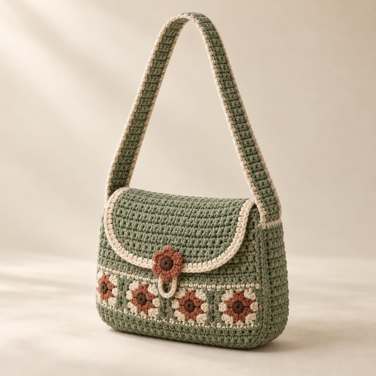AI-generated product concept of Crocheted Bag; not a finished sample
