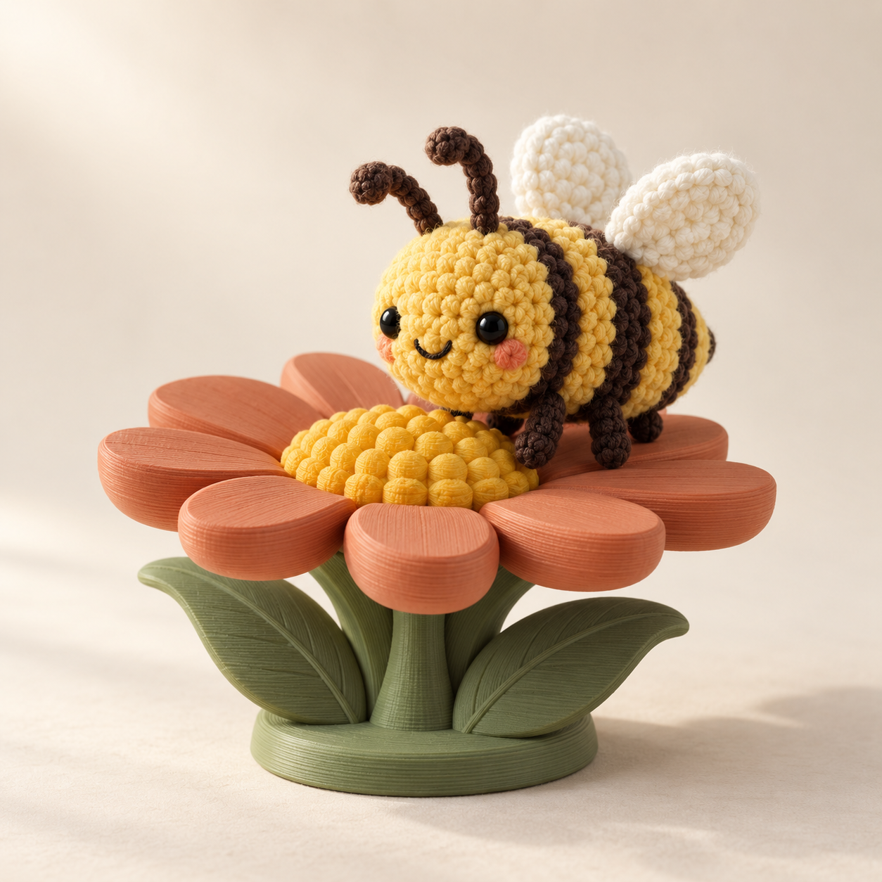 AI-generated product concept of Sunny Flower Bee; not a finished sample