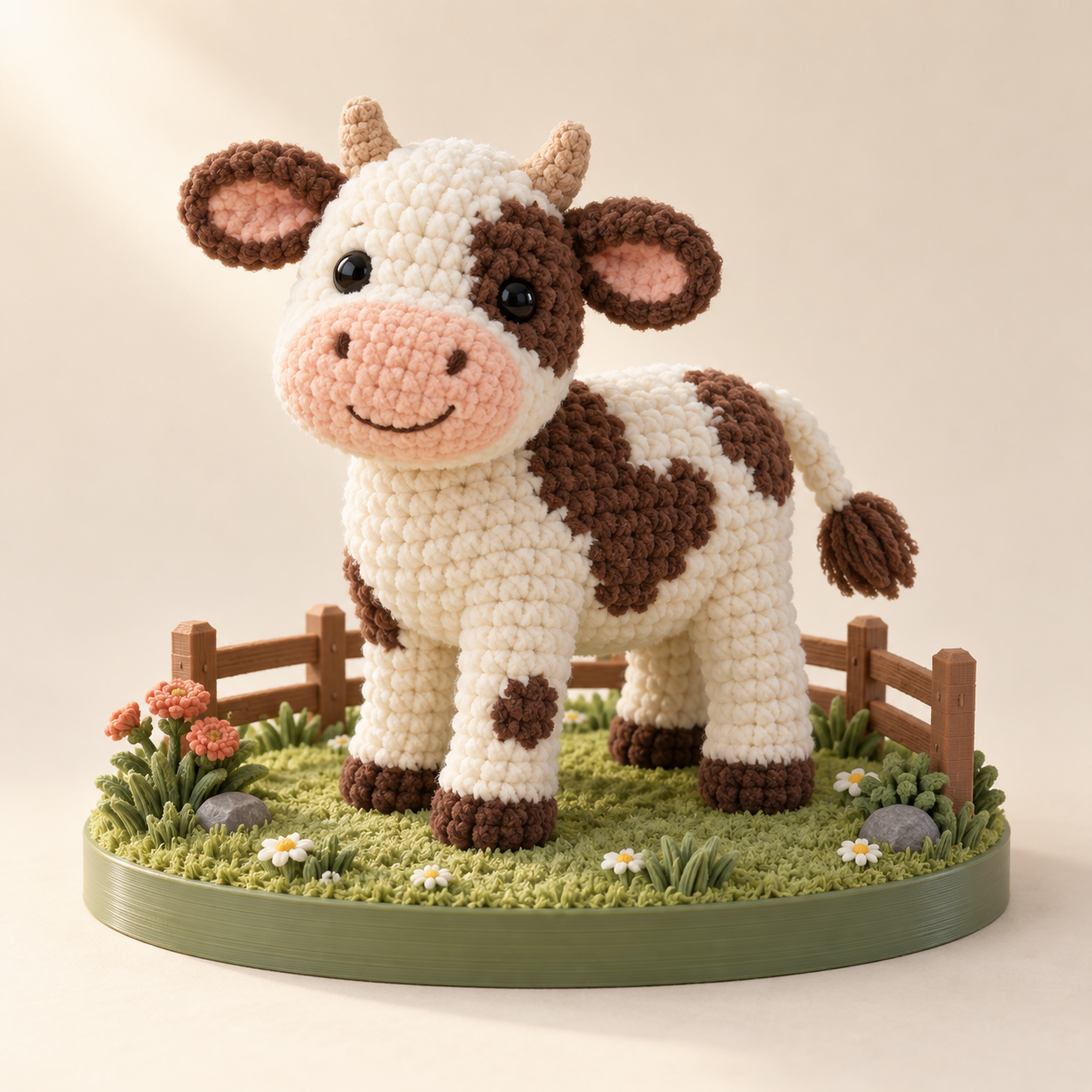 AI-generated product concept of Farmyard Friend Stand; not a finished sample