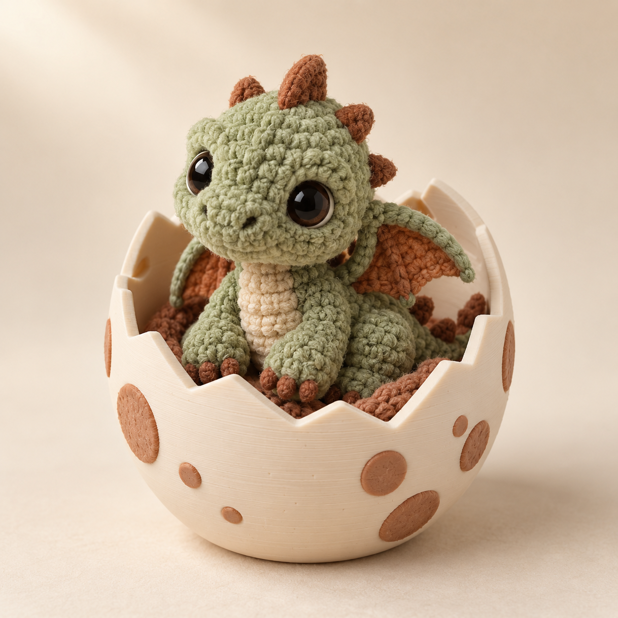 AI-generated product concept of Hatchling Hideaway; not a finished sample