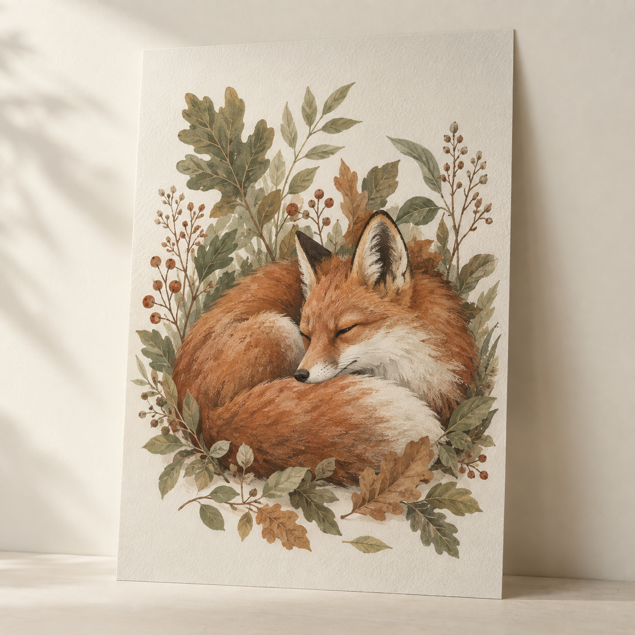 AI-generated product concept of Character Art Print; not a finished sample