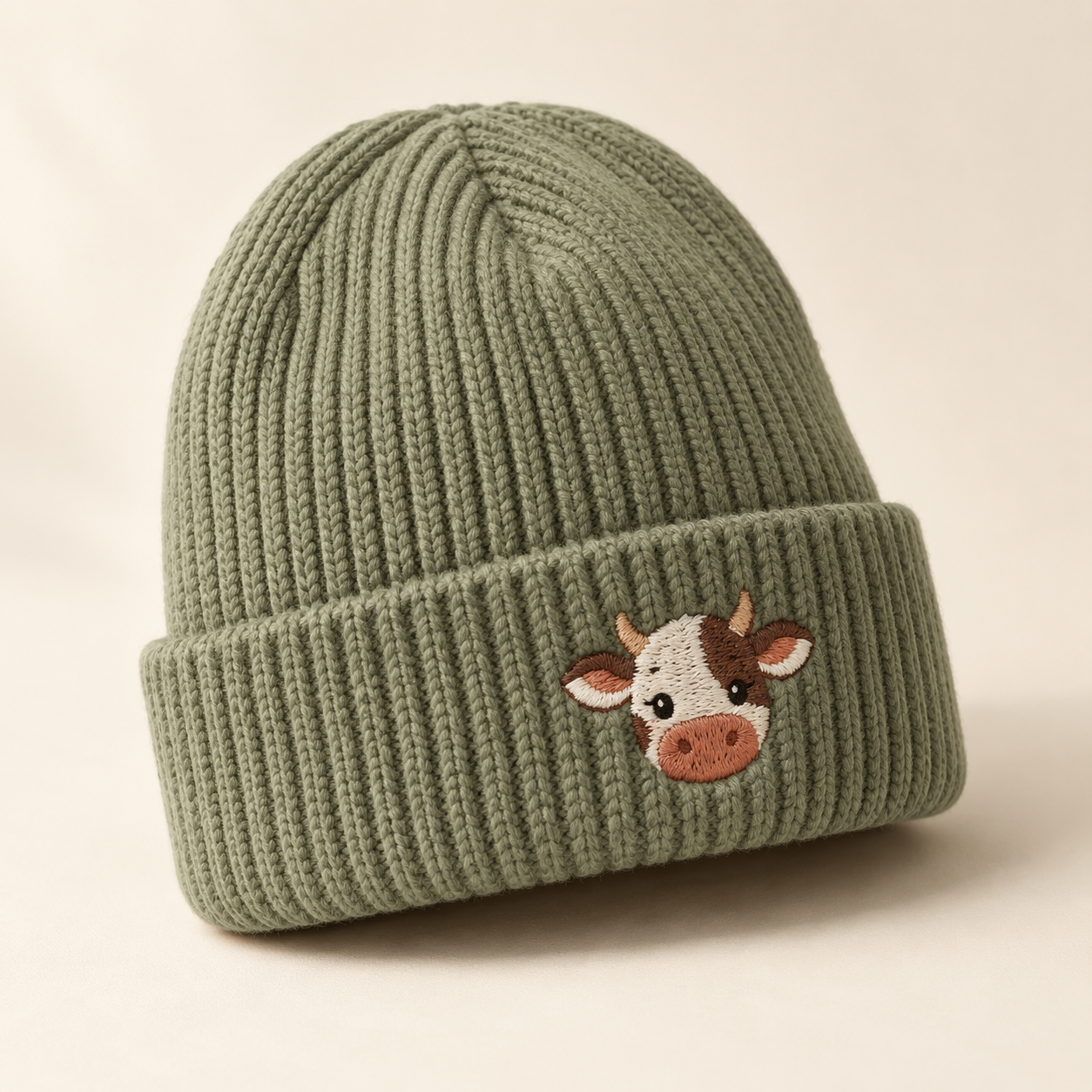 AI-generated product concept of Embroidered Hat / Beanie; not a finished sample