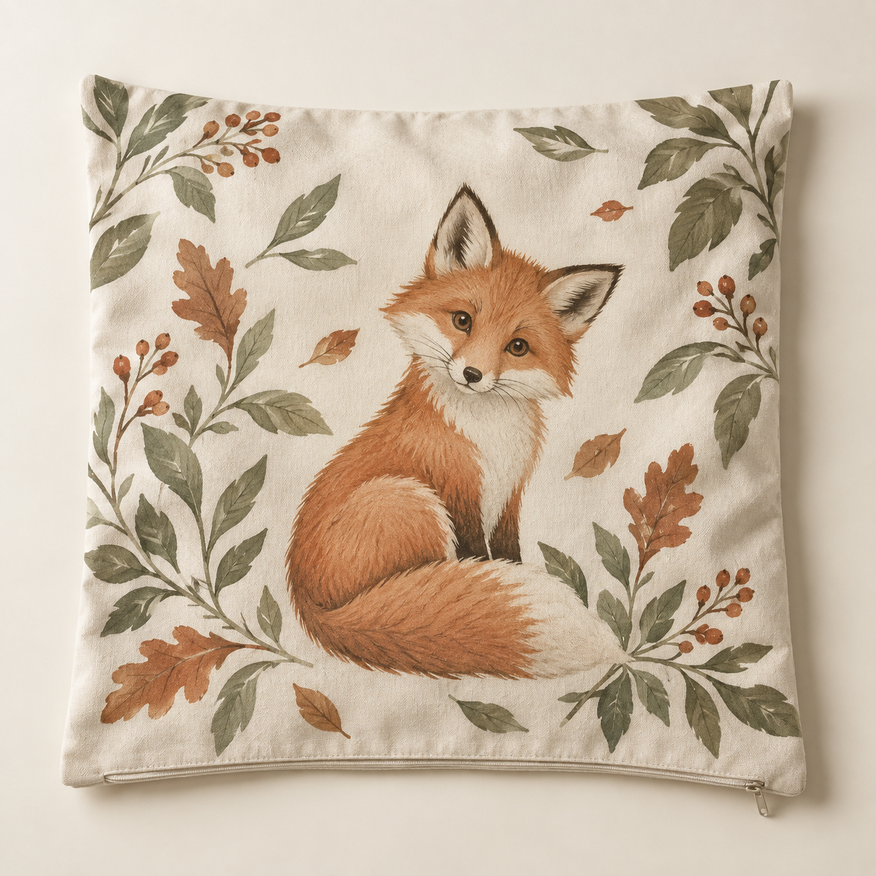 AI-generated product concept of Printed Pillow Cover / Cushion; not a finished sample