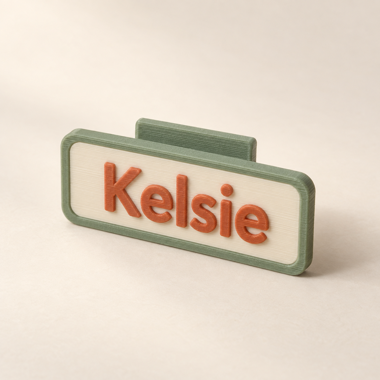 AI-generated product concept of Nameplate Add-on; not a finished sample